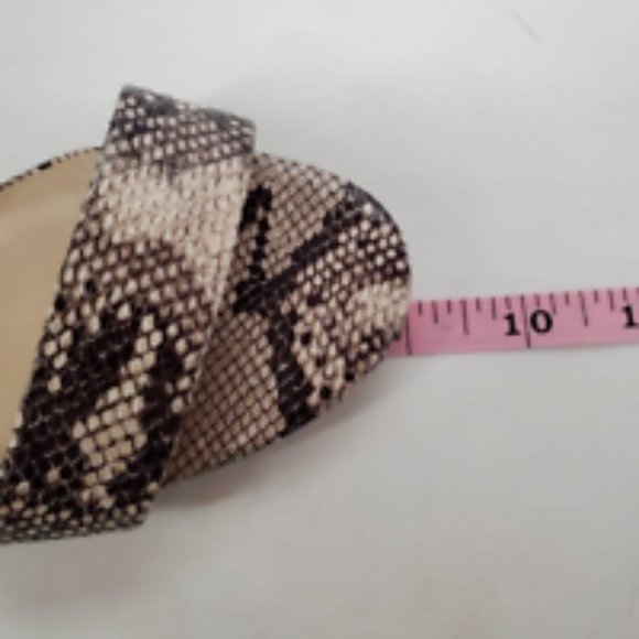 A Beautiful Soul Womens Ankle Strap Sandals Brown Snake Print High Heel Buckle 6 - Picture 5 of 10